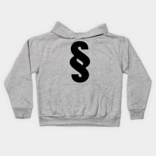 Black and White Paragraph Kids Hoodie